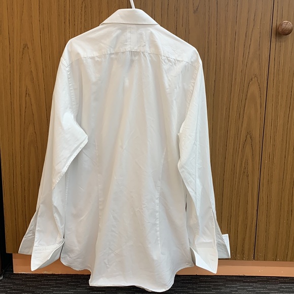 HAWES & CURTIS London Men’s White Luxury Cotton French Cuff Extra Slim Fit Shirt - Picture 6 of 6